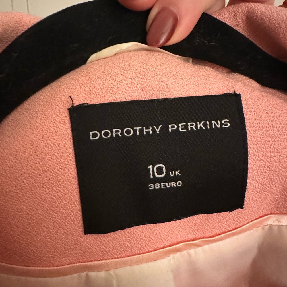 Dorothy Perkins Blush Pink Blazer Coat View 3